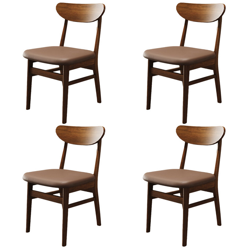 Chaise de salle à manger classique en bois massif