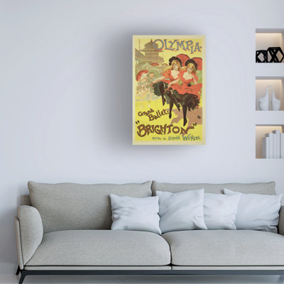 Pal Reproduction Of A The Balletbrighton, Theatre Olympia, 1893 Canvas Art