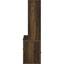 Bibliothèque à 3 tablettes en pin foncé avec tiroir verrouillable et double rangement en bois d'ingénierie, solution d'organisation de bureau de 20,26 po de largeur, tiroir, mobilier utilitaire, profondeur de 15,5 po