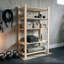 5-Shelf Heavy Duty Slatted Free-Standing Storage Unit, Pre-Sanded Pine