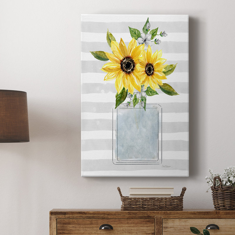 Tournesol parfum I - galerie sur mesure, H 18 po x l 12 po