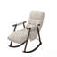 Chaise berçante pliante rembourrée décontractée - dossier / repose-pieds réglable, poches latérales, multi-scène-940515615
