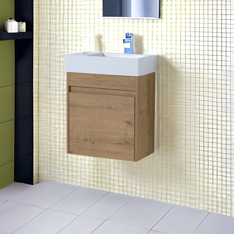 Meuble-lavabo simple avec plateau 18,1 po Ahlexis