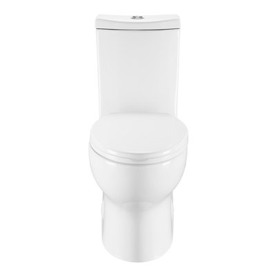 Toilette allongée une pièce à double chasse (siège inclus) Plaisir