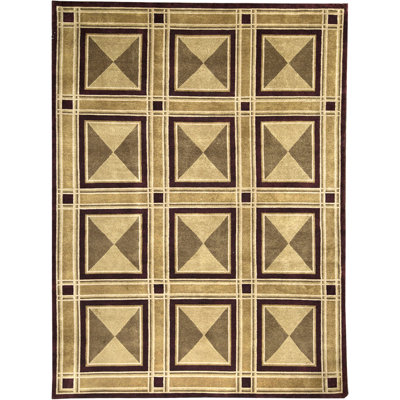 Hand-Knotted High-Quality Beige Area Rug