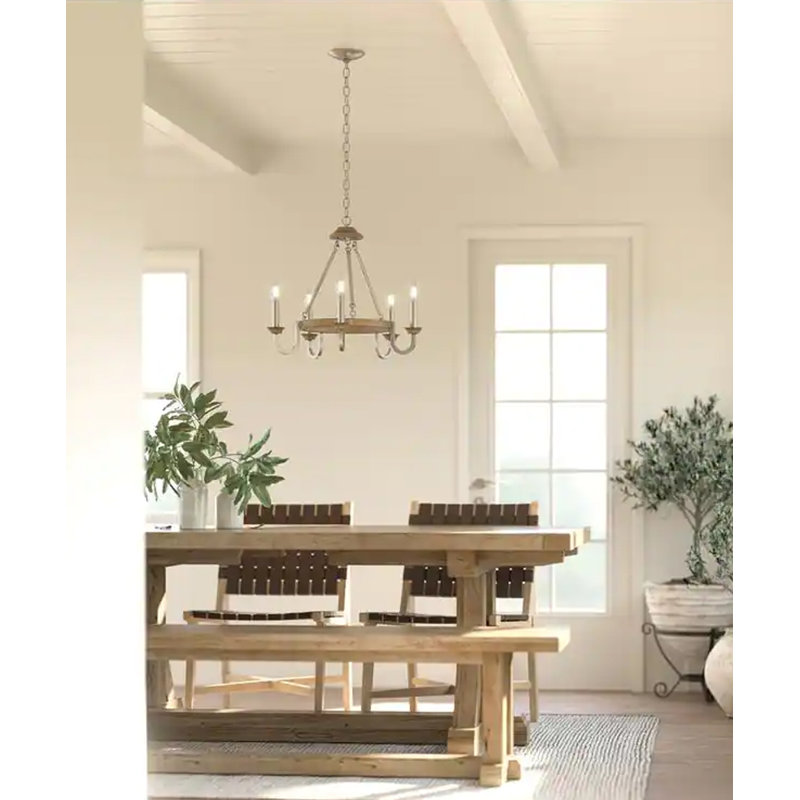 Anelly 5 - Light Dimmable Chandelier, Brushed Nickel