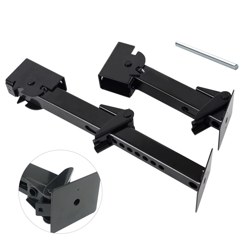 Set Of 4 Trailer Stabilizer Levelling Jacks Folding Telescoping Legs For Travel RV Camper - 1000Lbs Capacity Each
