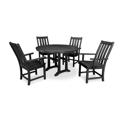 Vineyard Round 5-Piece Dining Set by POLYWOOD