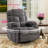  Brisen 37.4" W Massage Heater Recliner, 360° Swivel, 30° Rocker, Cup Holders, USB Port-535146692