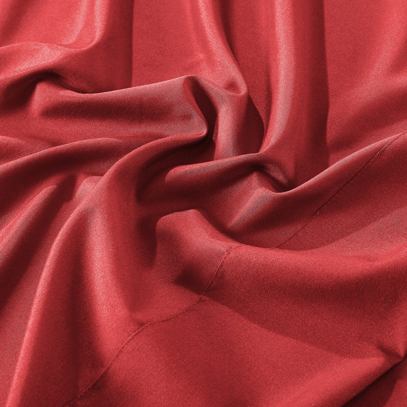 Jcrown Microfiber Sheet Set, Full Sheet Set with 2 Pillowcases, Red