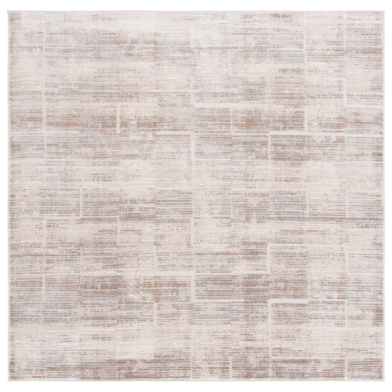 Whisper Performance Abstract Rug, Square 6'7"