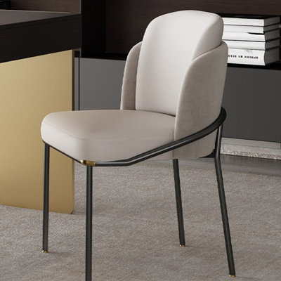 Italian light luxury style desk and chair set