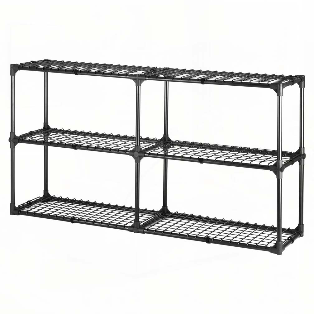 Rebrilliant 3-SHELF WIRE RACK WITH COVER(2PACK) | Wayfair