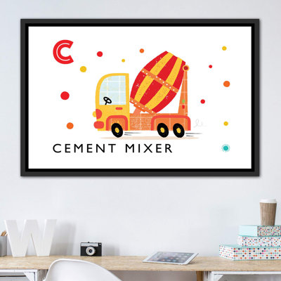 C Is for Cement Mixer - impression d'art graphique