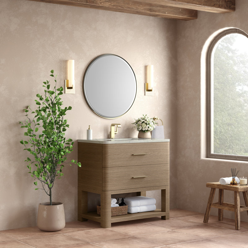 Lucian 36'' W Single Vanity, Victorian Silver