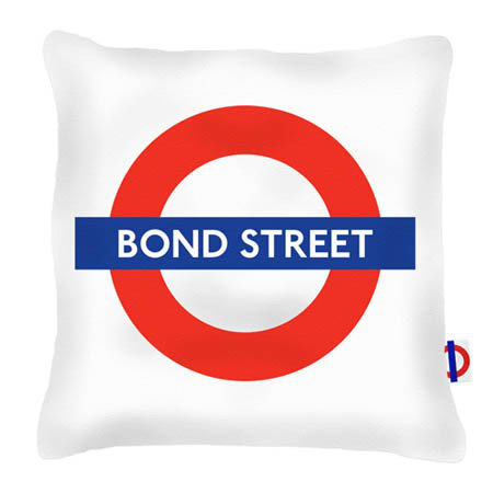 Bond Street Tube Station London Transport Cushion