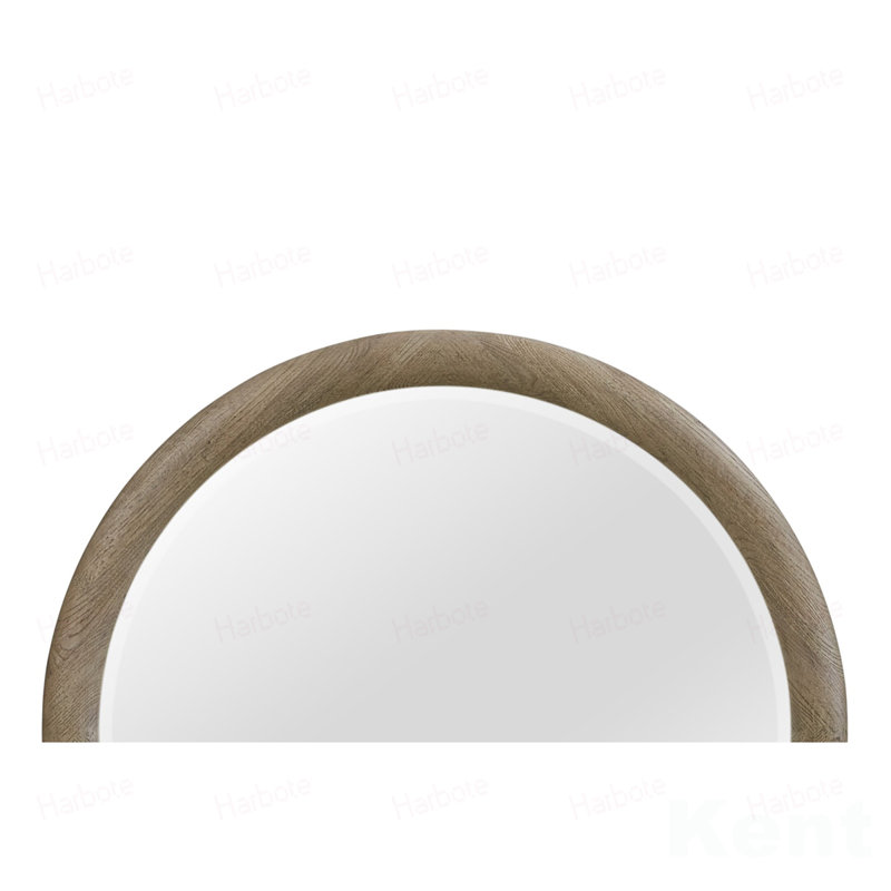 Miroir rond English Oak