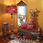 Courtly Check® Red & Gold Rug-50817594