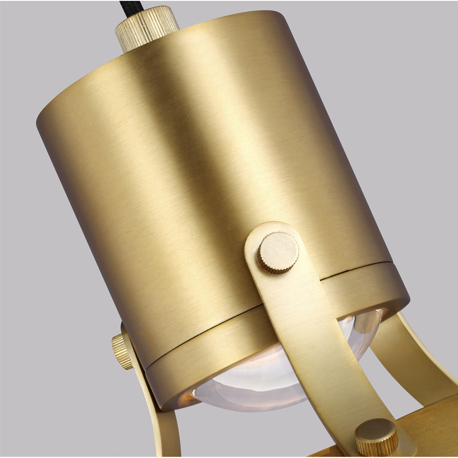 Uma Dimmable Single Light Pendant, 17" H x 14.13" W x 14.13" D, Burnished Brass