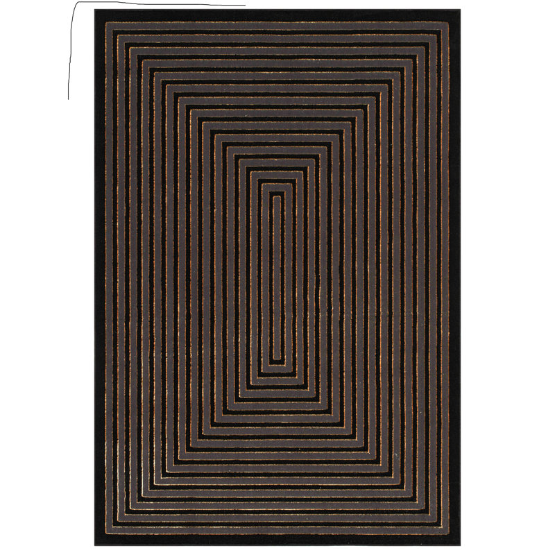 Geometric Area Rug, Rectangle 80 x 150 cm
