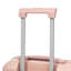 Bagage à carreaux rigide de 20 pouces en ABS à carreaux roulés - Surface résistante aux égratignures, quatre roues multidirectionnelles, avec serrure à combinaison. (Rose)