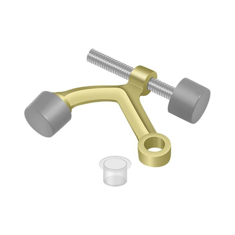 Charnière à charnière Deltana HP70U3; Fixation par charnière Finition laiton brillant, Laiton poli