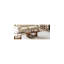 Table basse de 47,2 po en forme d'éventail avec tablette de rangement inférieure, finition grain de bois de noyer, table de salon moderne de style Mid-Century, mobilier d'appoint de style maison de campagne pour grands espaces, assemblage facile