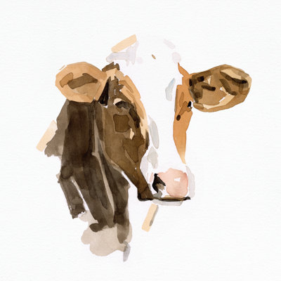 " Watercolor Bovine IV " by Emma Caroline Painting Print