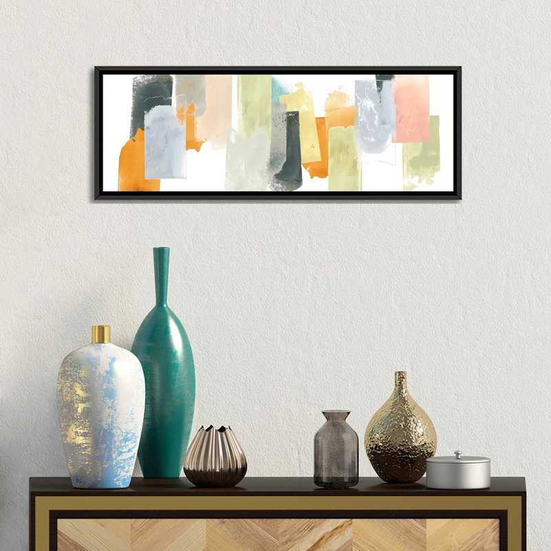 « touchstone i », reproduction d’impression sur toile tendue, H 12 po x l 36 po x P 1,5 po, Toile encadrée noire