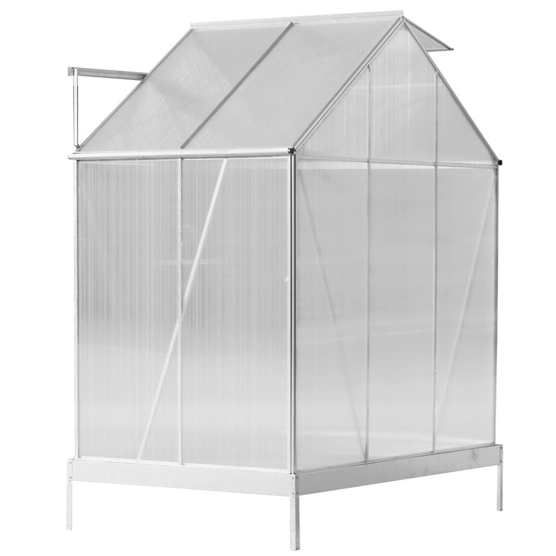 Polycarbonate Greenhouse, 51.2", Silver
