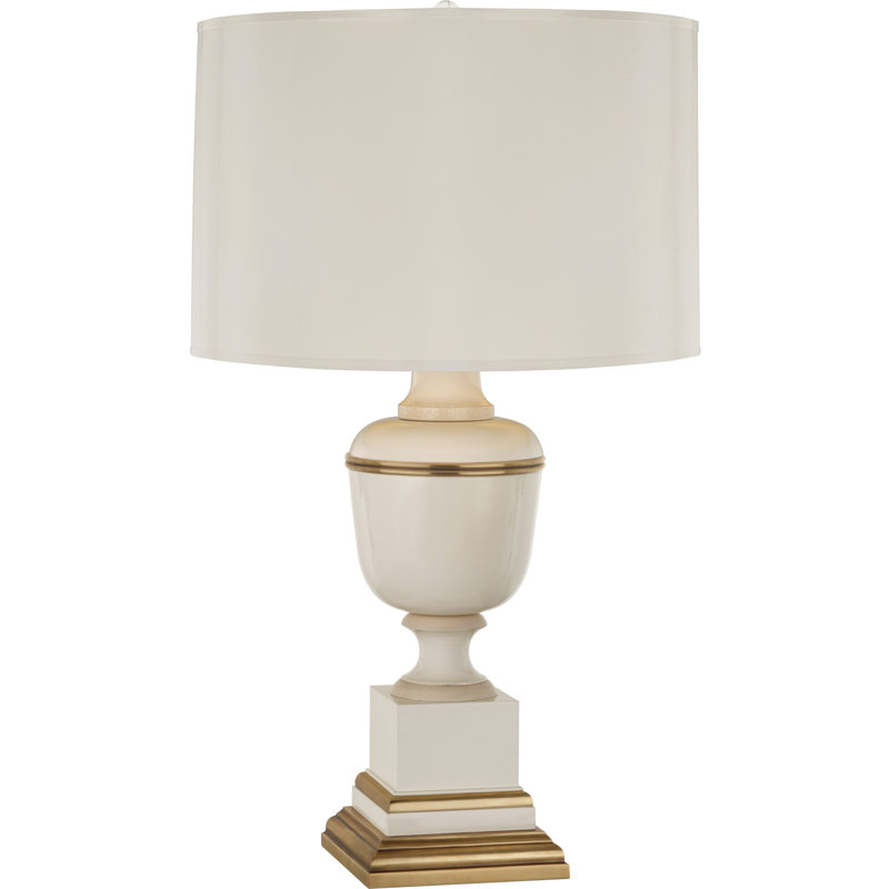 Annika Table Lamp, 24'' H x 13.5" W x 13.5" D, Ivory, Ivory