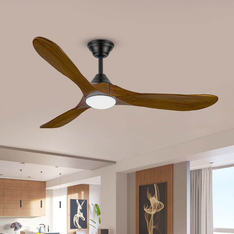 Ventilateur de plafond moderne avec lumière DEL, 70"