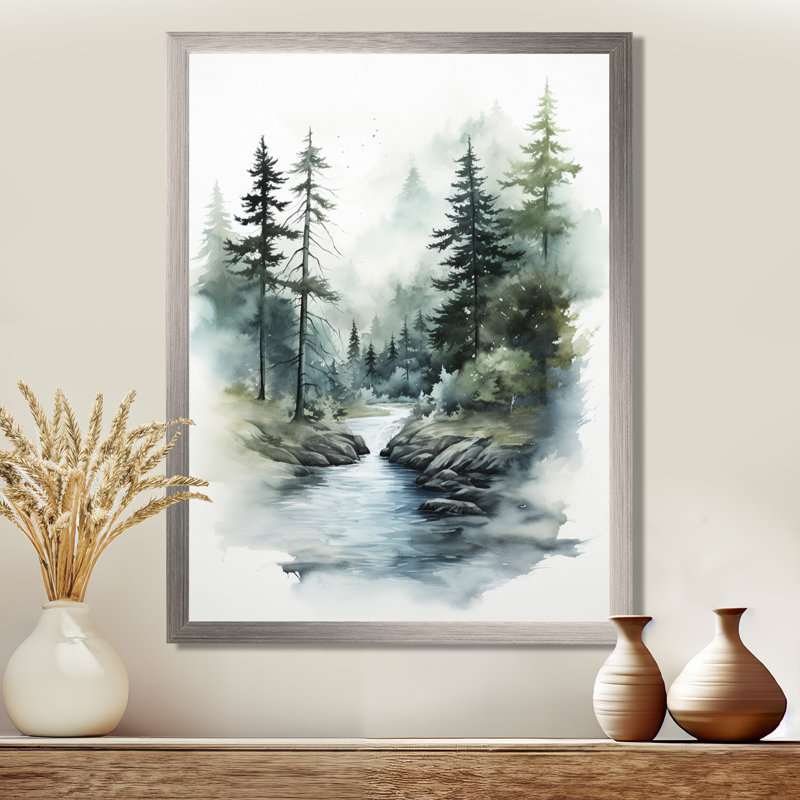 Beatrize Alaska Misty Fjords II - impression, H 40 po x l 30 po x P 1,5 po, Cadre simple argenté