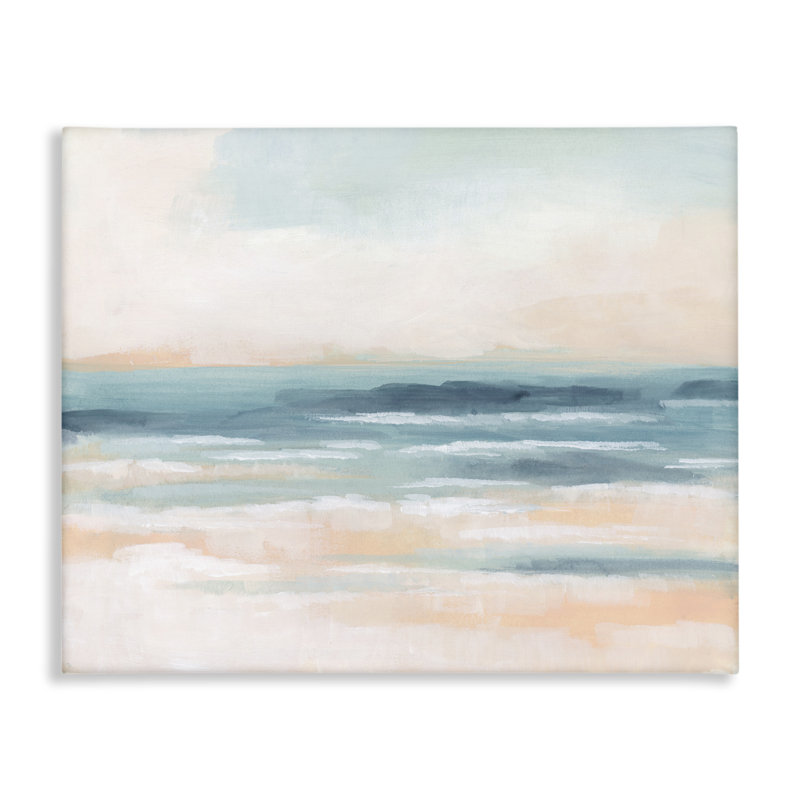 "Pastel Beach Coast", art mural par June Erica Vess, H 16 po x l 20 po
