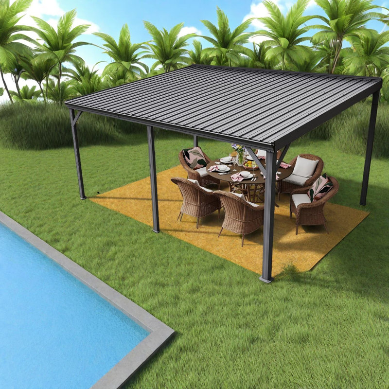 Grands auvents en acier et abris de jardin (doit inclure le cadre), abat-jour de patio moderne