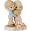 Figurine Precious Moments Couple tenant un bouquet de fleurs Happy Anniversary 5,31 pouces