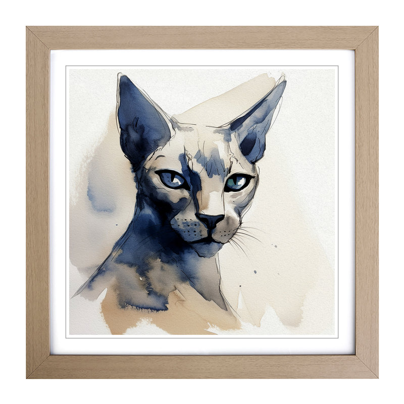 Single Picture Frame Print on Wood, Oak