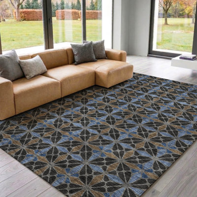 Tapis géométrique lavable à la machine de qualité supérieure Mayfield AMF2469