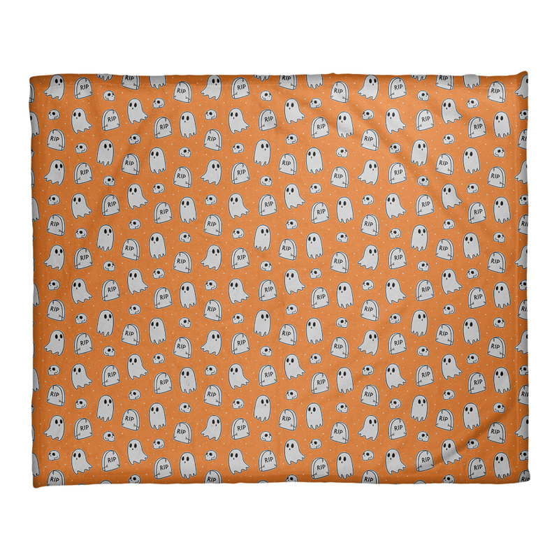 Couverture polaire Katelyn Elizabeth, l 52,5 po x L 62,5 po, Orange