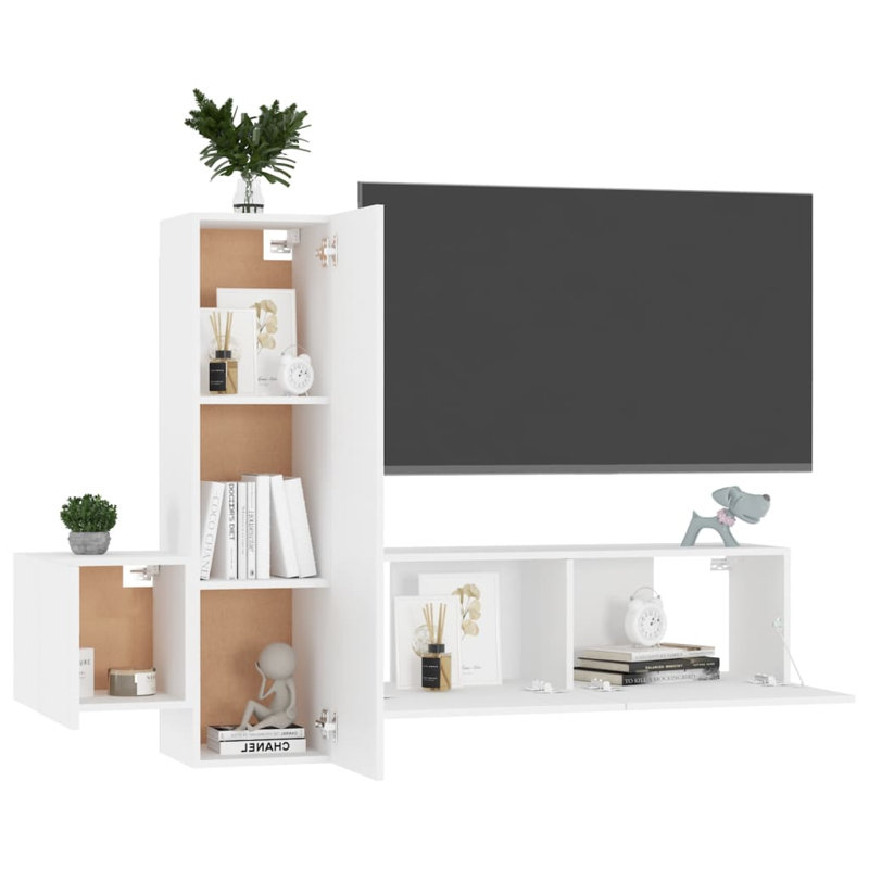 Giniebra Unfinished Floating Entertainment Centre for TVs up to 88", White