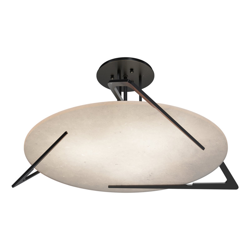 Callisto Semi Flush Mount, Ink