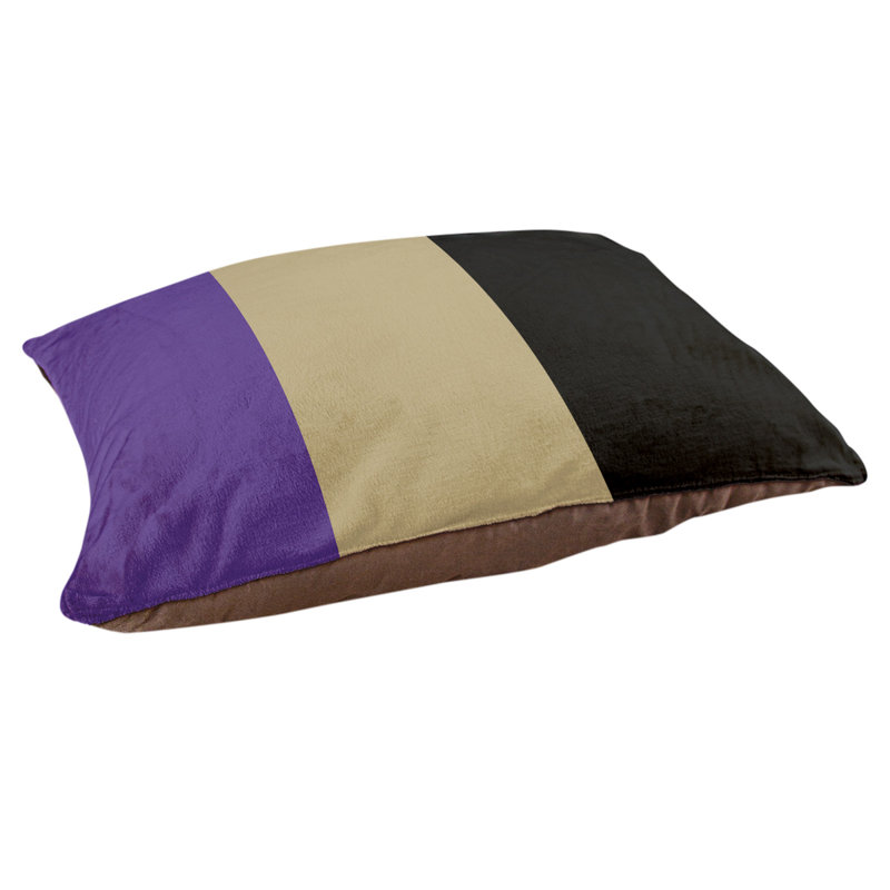 Coussin Washington, Mauve / doré / noir, Très grand (l 50 po x P 40 po x H 17 po)
