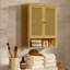 Aunalee Bamboo Bathroom Wall-Mounted Storage Cabinet Organiser