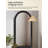 Nordic Vintage Arched Wooden Relief Full-Length Mirror-130022349-130022350