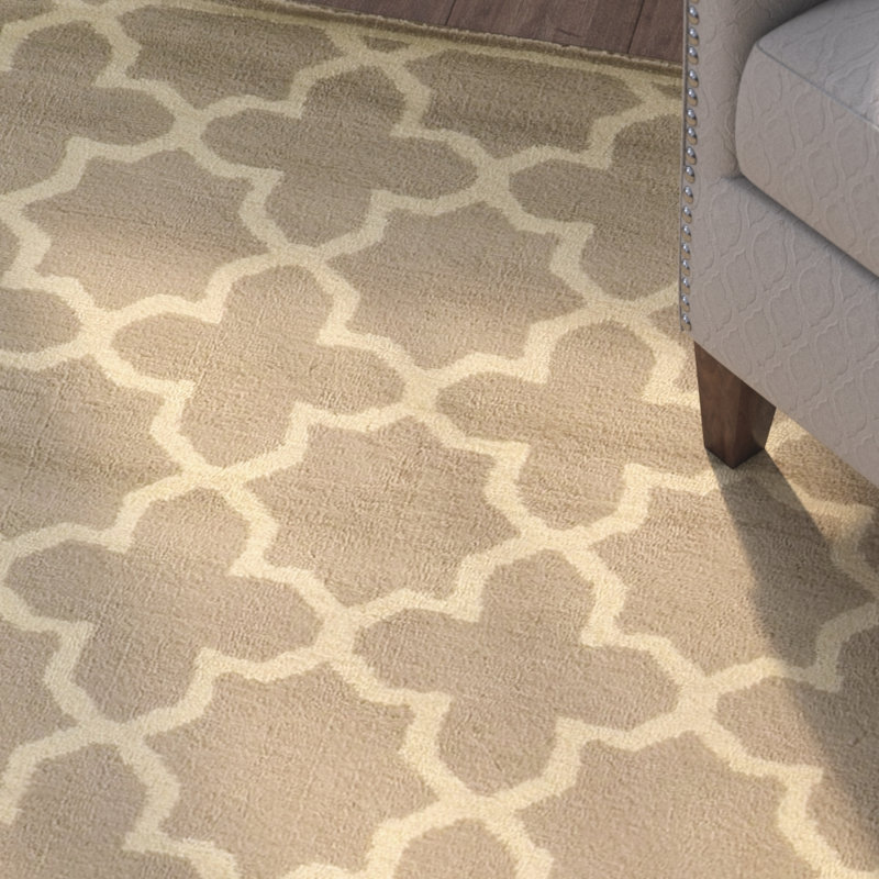 Tapis brun clair / beige Aldan, Rectangle 9 pi 10 po x 12 pi 10 po