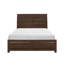 Grand lit contemporain au fini espresso pour une chambre chic