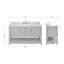 Ensemble de meuble-lavabo simple l 61 po Abby-59693551