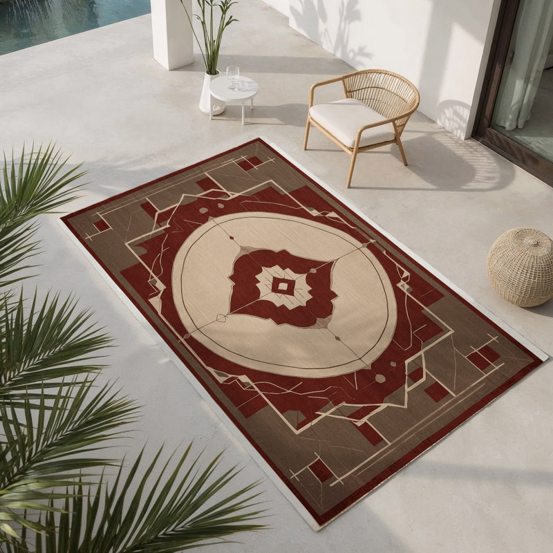 Tapis intérieur et extérieur Parallel Realms, Rectangulaire 2 pi x 3 pi
