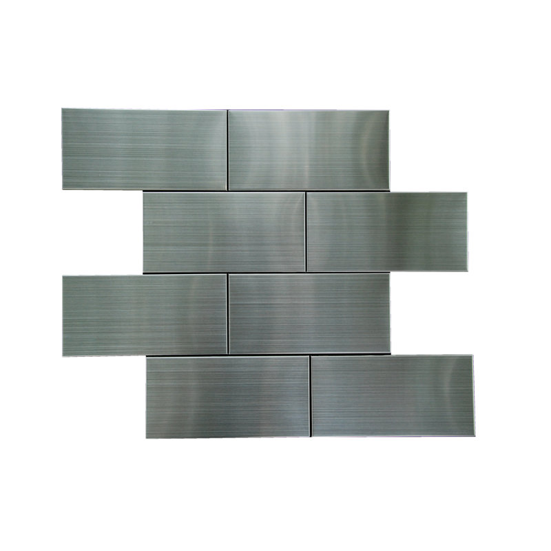 3" x 6" Metal Mosaic Subway Tile