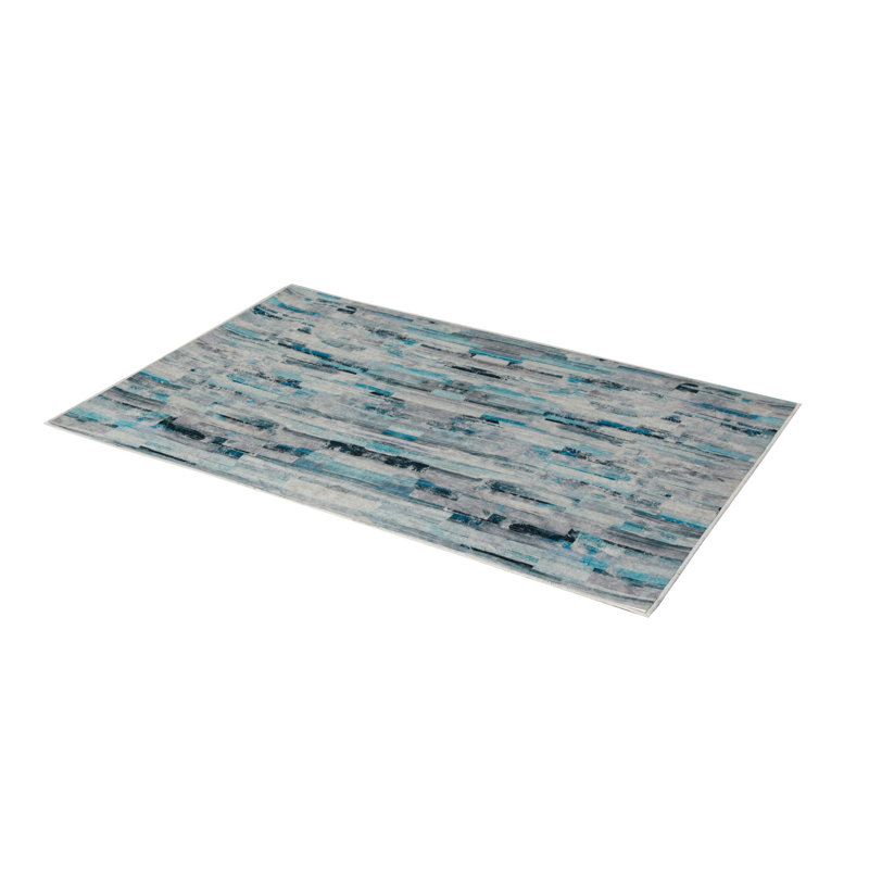 Premium Hall Carpet, 3.3 x 6.6 Feet, 100% Polyester, 0.3 in Pile Height | Antibacterial, Non-Slip Underside, Machine Washable | Elegant 3D Digital Print Design, Perfect for Entryways & Living Rooms